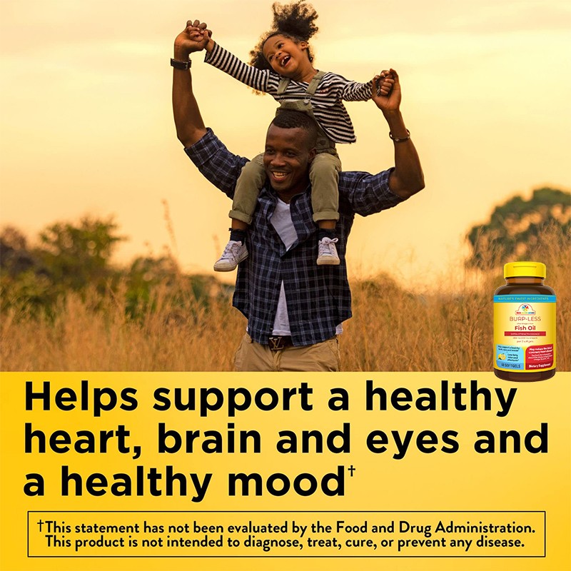 Fish Oil Softgels Factory - Wholesale Heart Brain Eye Support