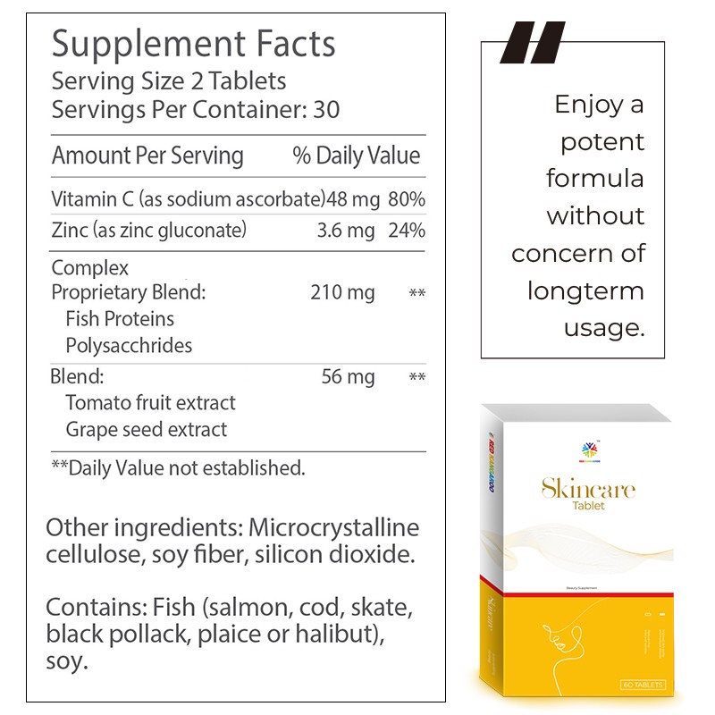 Skin Care Tablets Manufacturer - Skincare Formula Beauty Supplement