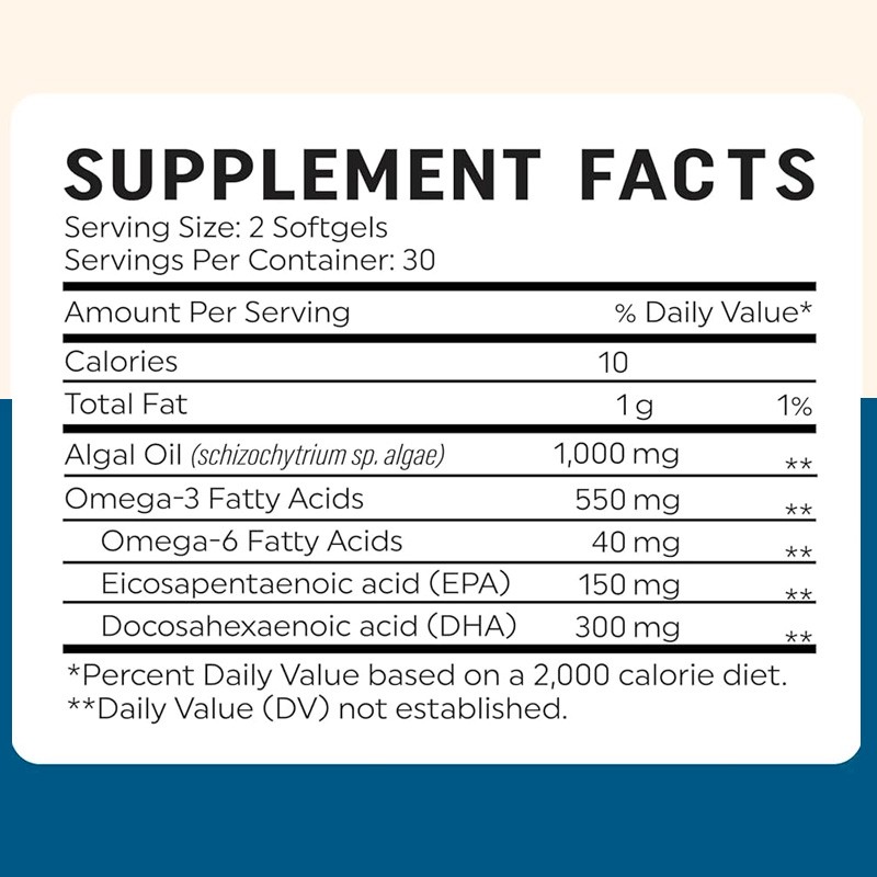 Algae Oil Soft Capsule Manufacturer - Vegan Eye Brain Heart Health