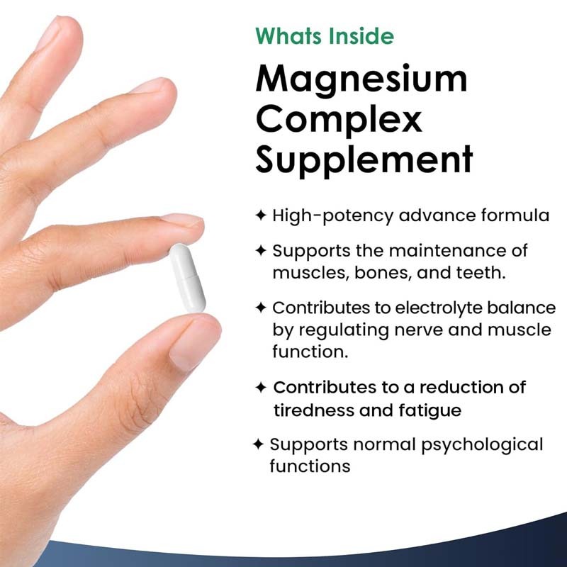 Magnesium Capsules Manufacturer - OEM Glycinate Bone Muscle Health