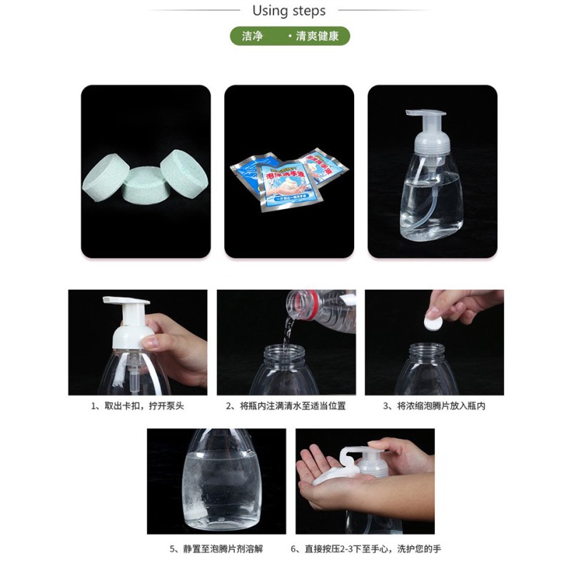 Hand Soap Tablets Supplier - Solid Foam Effervescent Cleaning