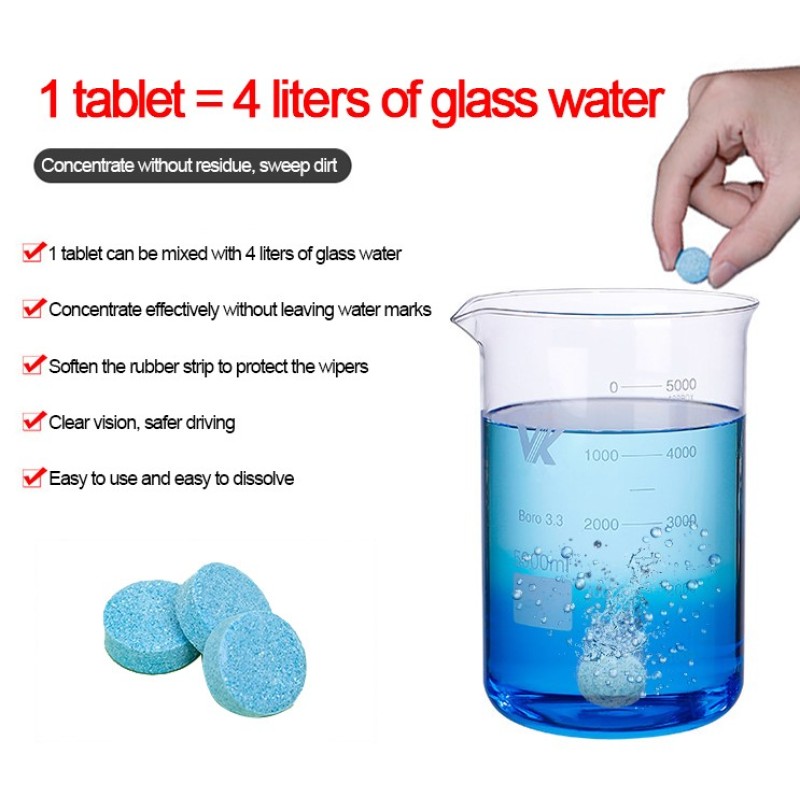 Glass Cleaner Tablets Manufacturer - Windscreen Effervescent Tablet