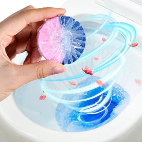 Toilet Cleaner Tablets Supplier - Eco Rose Flower Fragrance Pink