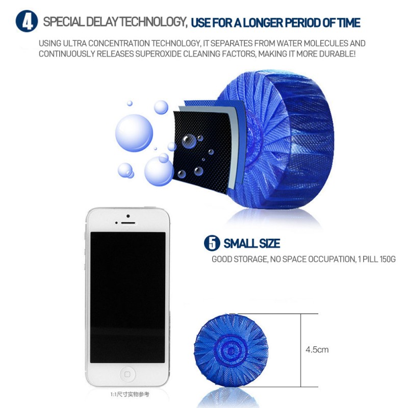 Toilet Cleaner Block Supplier - Blue Bubble Bowl Cleaning Tablets
