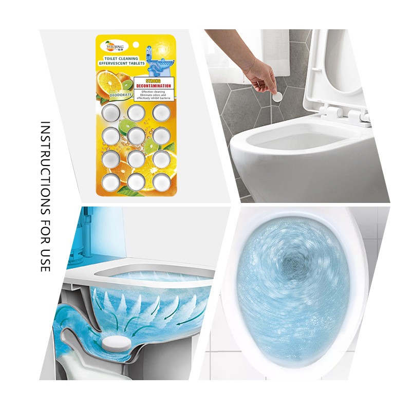 Toilet Cleaner Tablets Manufacturer - Multifunctional Effervescent White