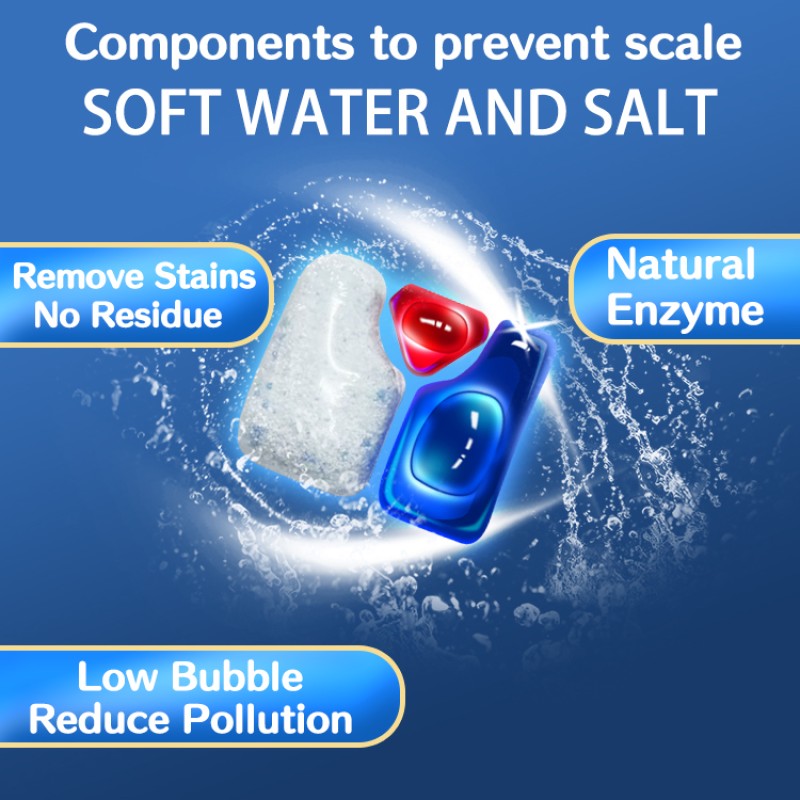 Dishwashing Pods Factory - Multi enzyme Grease Removal 3 in 1