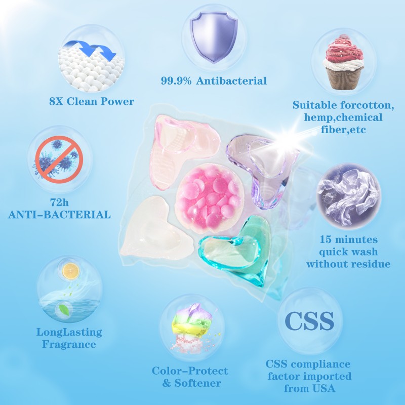 Laundry Pods Manufacturer - Custom 5 in 1 Essential Oil Beads