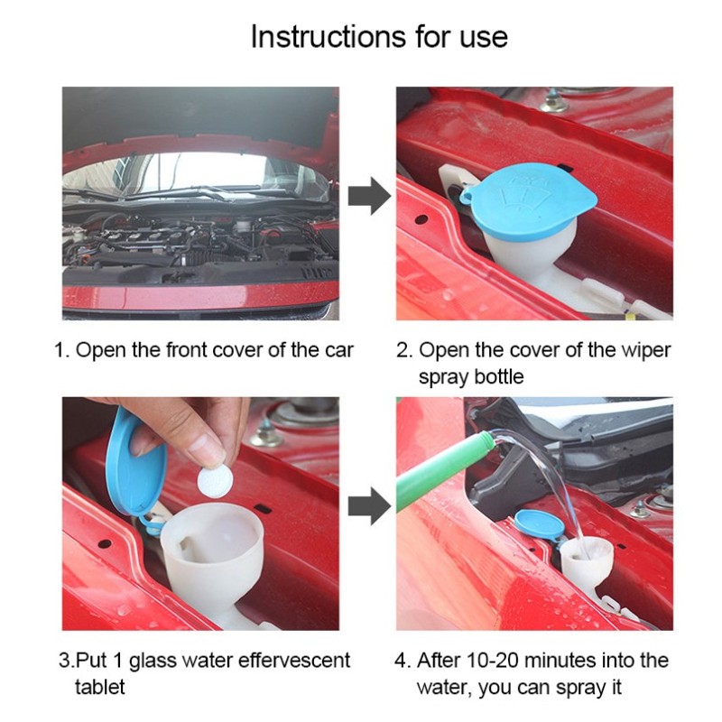 Window Cleaner Tablets Supplier - Hot Sale Water Washing Tabs