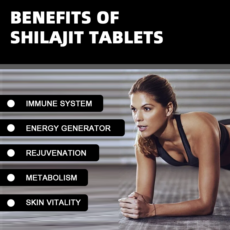 Shilajit Dry Drops Manufacturer - OEM 60 Tablets Metabolism