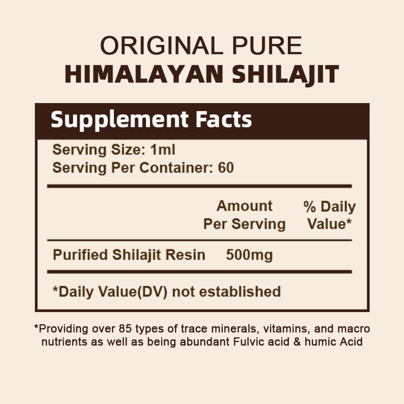Shilajit Drops Supplier - Pure Organic 85 Minerals Fulvic
