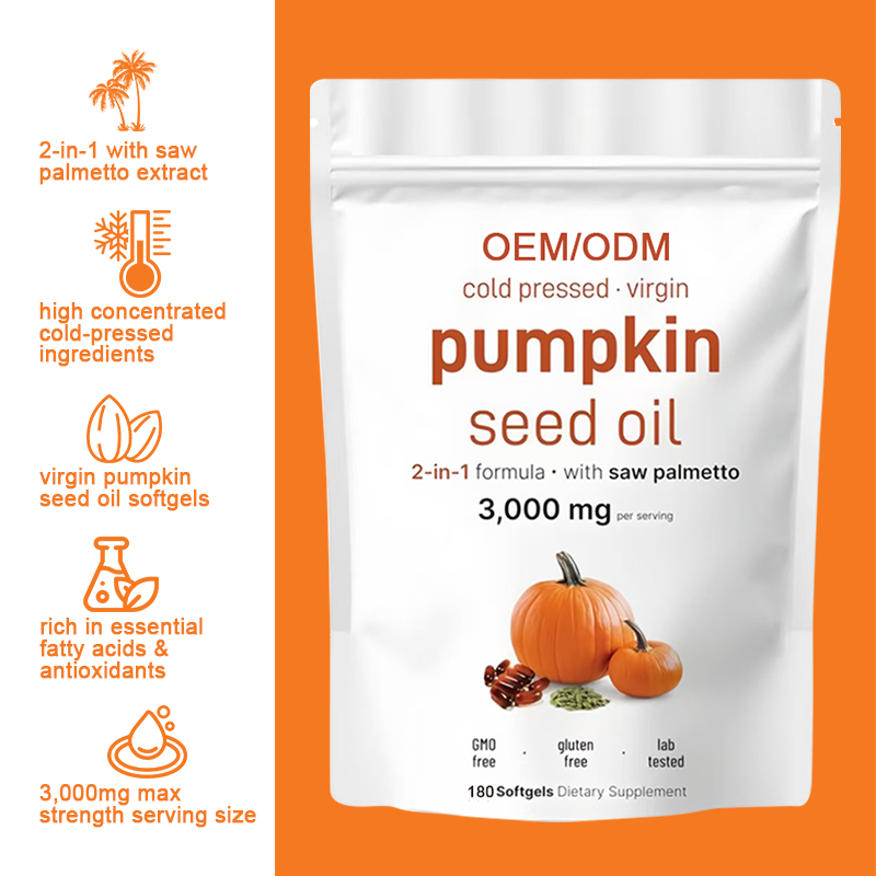 Pumpkin Seed Oil Softgels Supplier - 3000mg Virgin Oil Hair