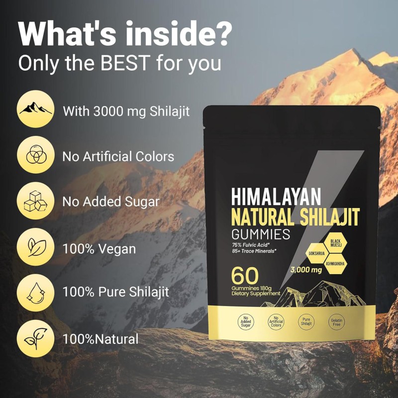 Shilajit Gummies Factory - High Potency Gold Grade Fulvic