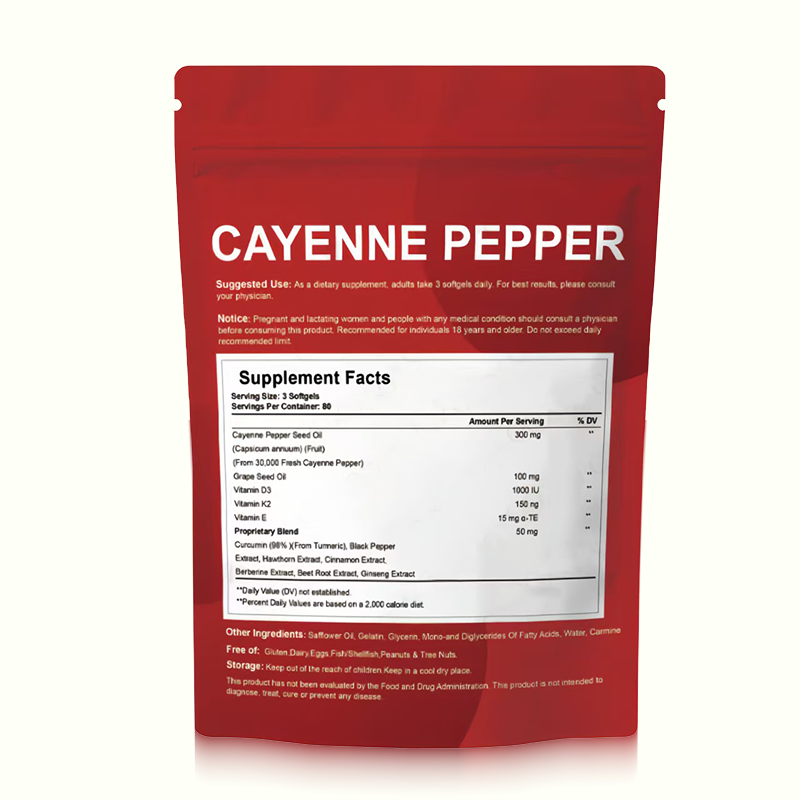 Cayenne Pepper Softgel Supplier - Direct Factory Metabolism