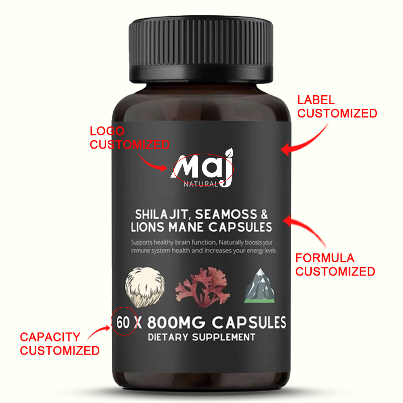 Shilajit Capsules Supplier - Organic Sea Moss Lion Mane