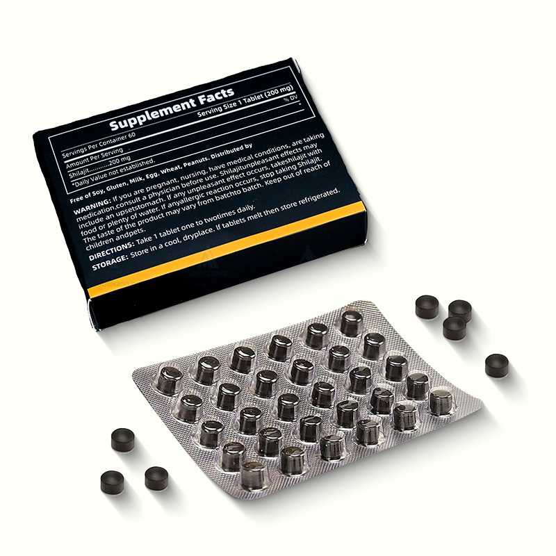 Shilajit Tablet Supplier - Custom Pure Himalayan Dry Drops