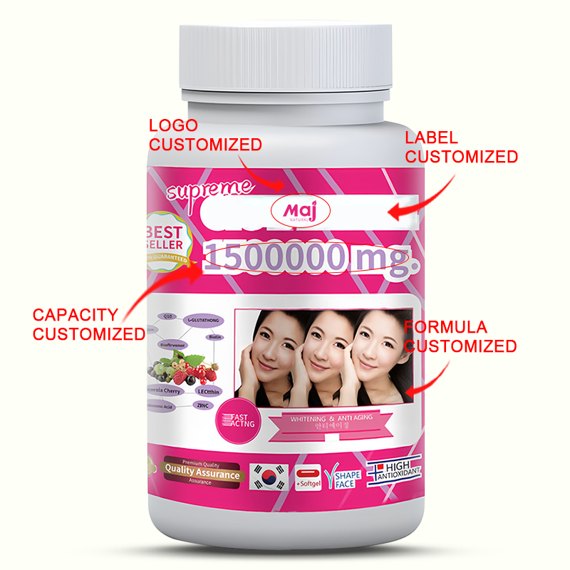 L-Glutathione Capsules Supplier - OEM 1500000mg Skin Whitening