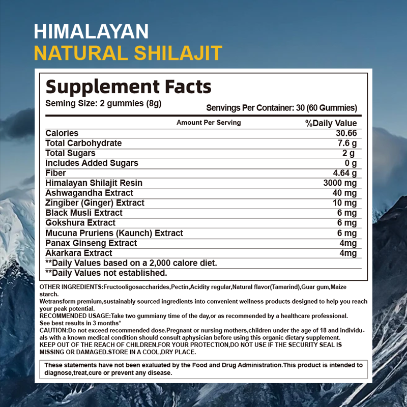 Shilajit Gummies Manufacturer - OEM Micronutrient Supplement