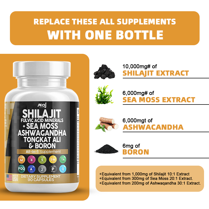 Shilajit Capsules Factory - Custom Sea Moss Ashwagandha