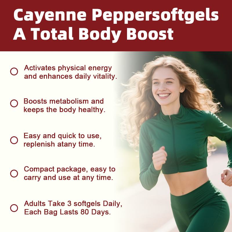 Cayenne Pepper Softgel Supplier - Direct Factory Metabolism