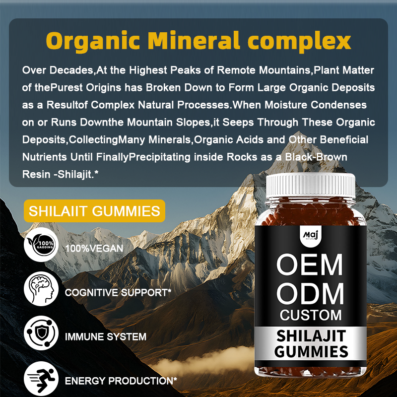 Shilajit Gummies Factory - ODM Sugar Free Organic Vegan