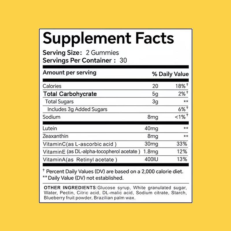 Eye Health Softgels Factory - Lutein Zeaxanthin 60 Capsules