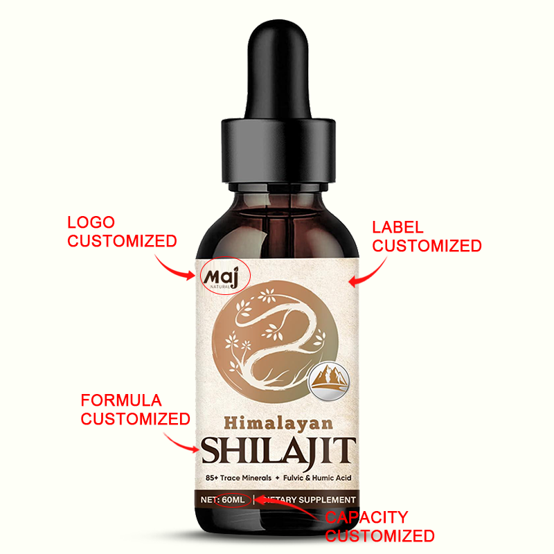 Shilajit Liquid Drops Factory - ODM 85 Trace Minerals Energy