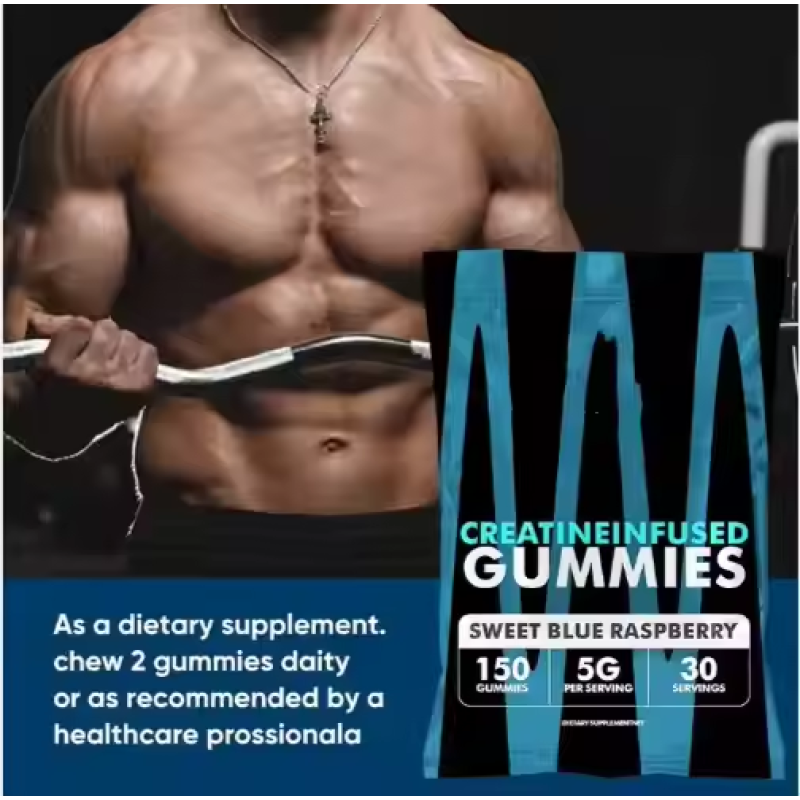 Creatine Gummies Manufacturer - OEM Blue Raspberry 5g