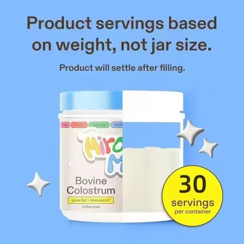 Bovine Colostrum Powder Manufacturer - 30 Servings Miracle Moo