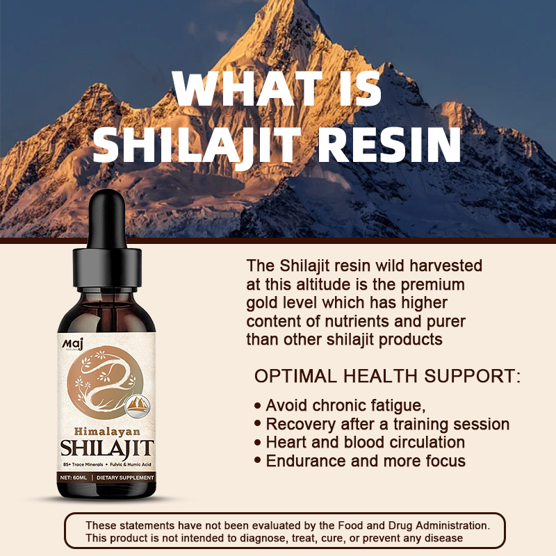 Shilajit Drops Supplier - Pure Organic 85 Minerals Fulvic