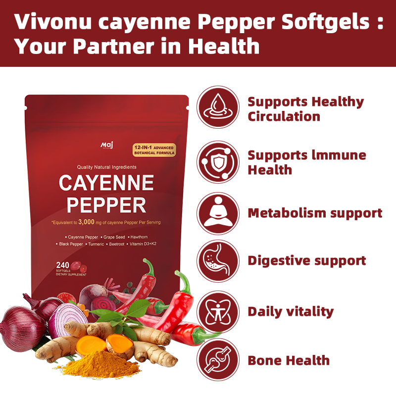 Beets Softgels Manufacturer - OEM Organic Cayenne Pepper