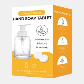 Hand Soap Tablets Manufacturer - Foaming Refill Kit Glass Bottle