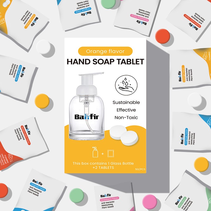 Hand Soap Tablets Manufacturer - Foaming Refill Kit Glass Bottle