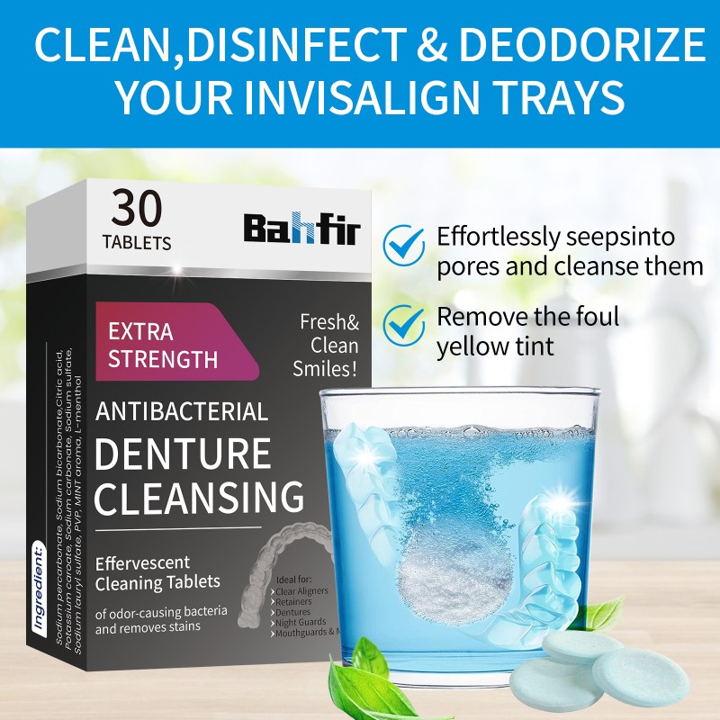 Denture Cleaner Factory - 30pcs Mint Flavor Teeth Whitening