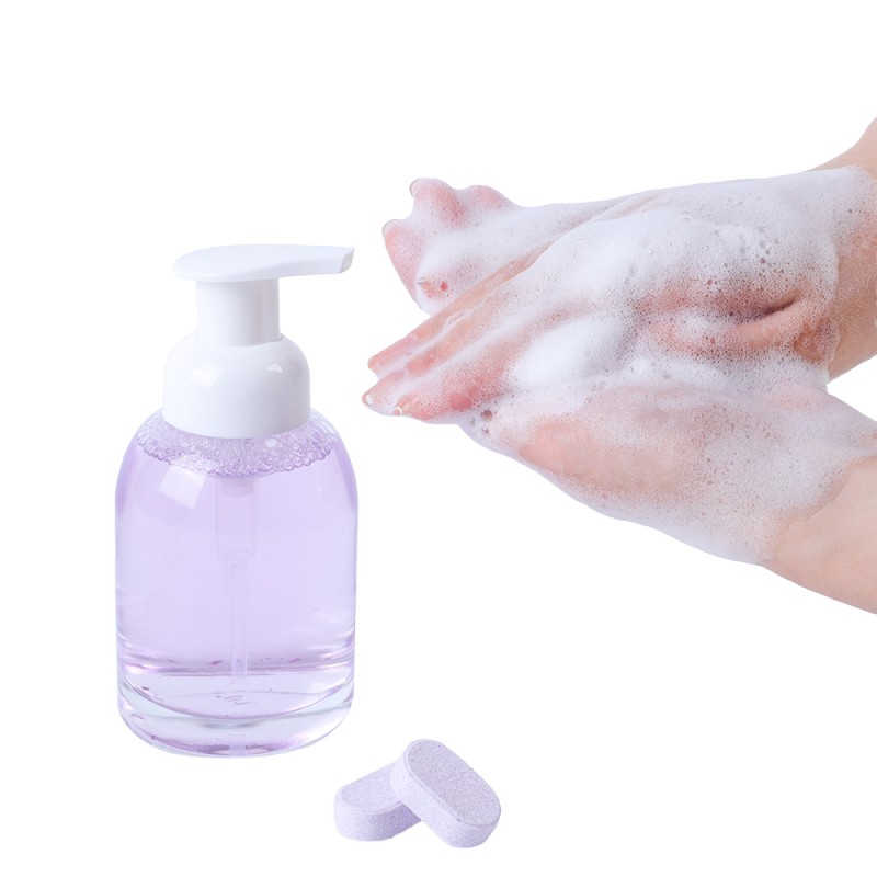 Hand Soap Tablets Manufacturer - Refillable Glass Dispenser 12 Tablets