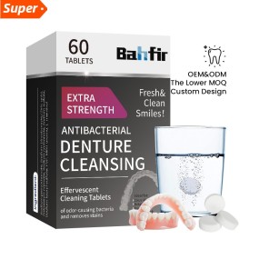 Denture Cleaner Tablets Factory - Retainer Aligner Mouth Guard Cleaner