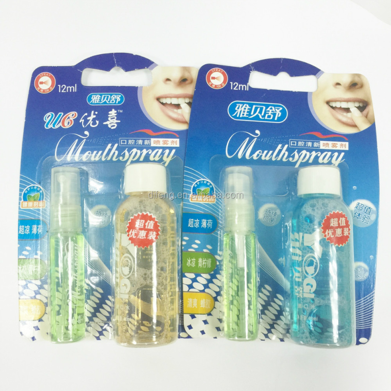 Mouth Spray Kit Factory - Wholesale Blister Card 12ml 60ml