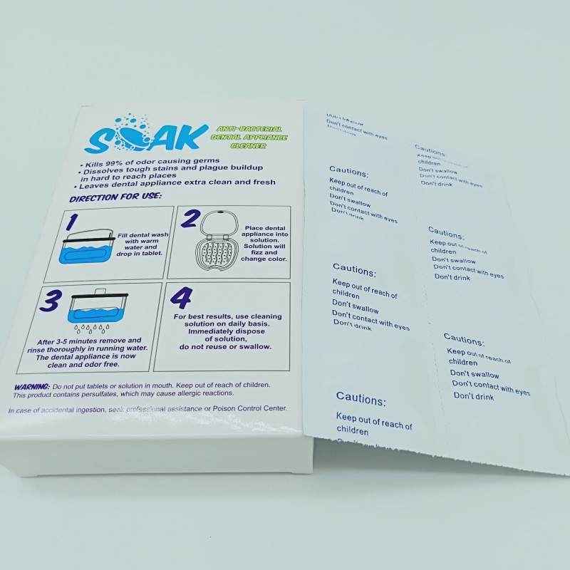 Dental Tablets Manufacturer - Sterilizing Aligner Retainer