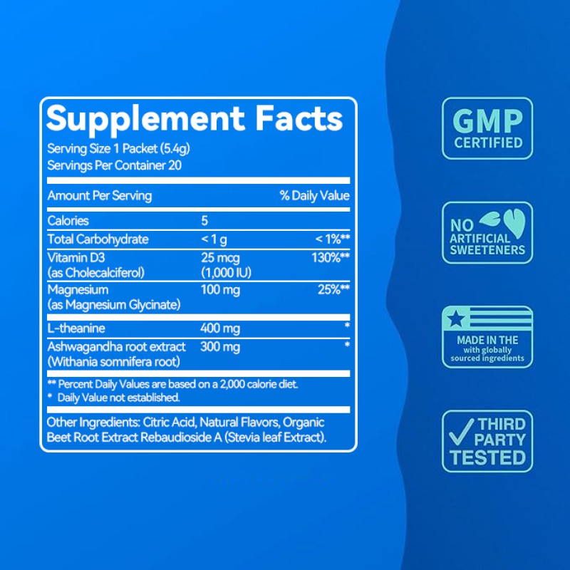 Magnesium Powder Manufacturer - Calm Electrolyte Energy Mix
