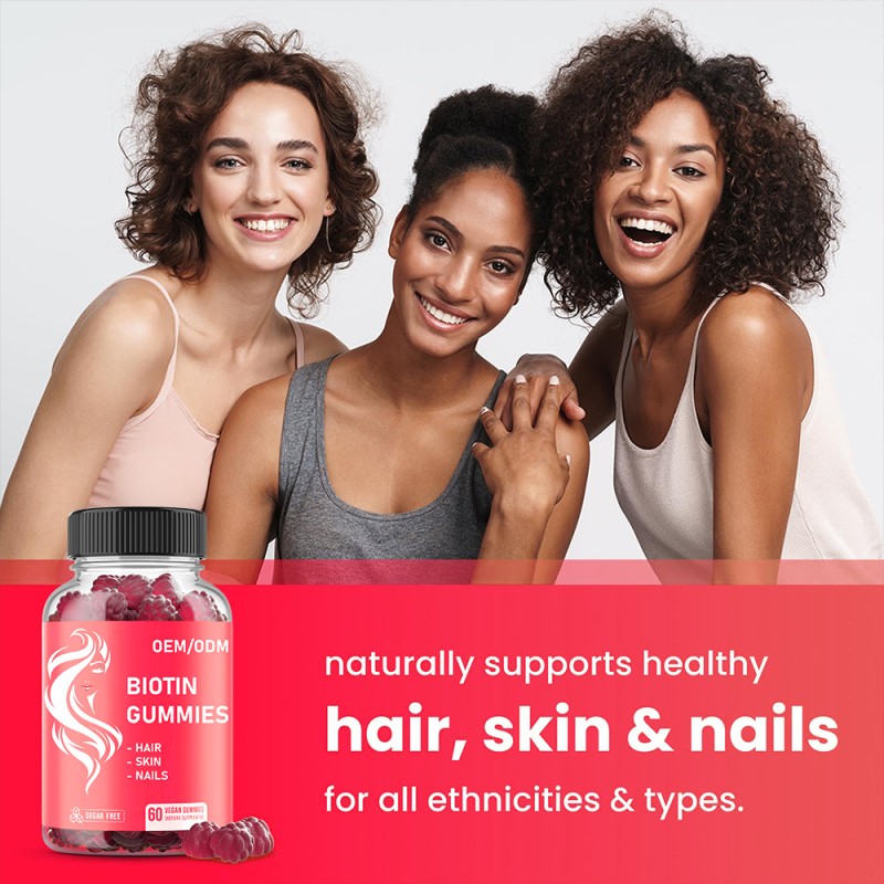 Biotin Gummies Supplier - Non-GMO 10000mcg Sugar Free