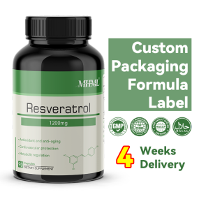 Resveratrol Capsules Manufacturer - 1200mg Vegan Natural Supplement