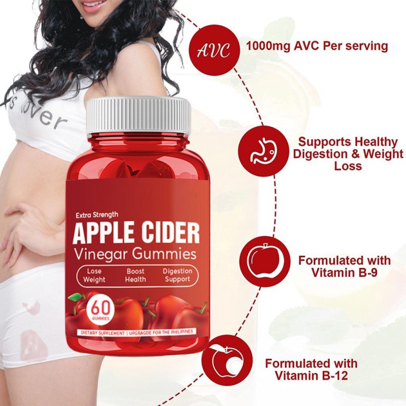Apple Cider Vinegar Gummies Supplier - Hot Sale 60pcs Weight Loss