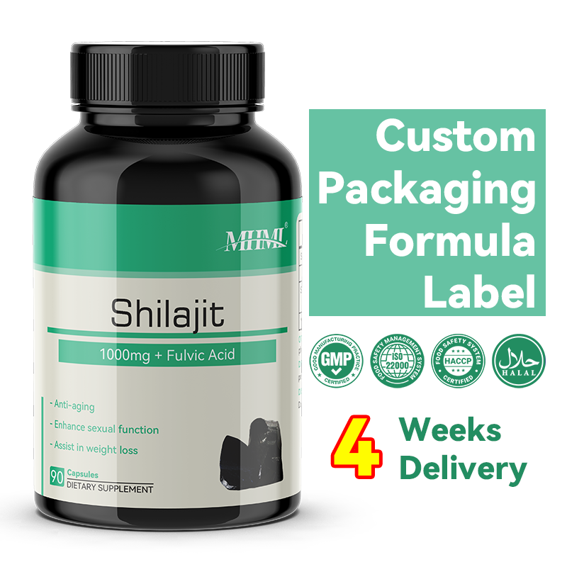 Shilajit Capsules Supplier - Private Label Himalayan Resin 1000mg