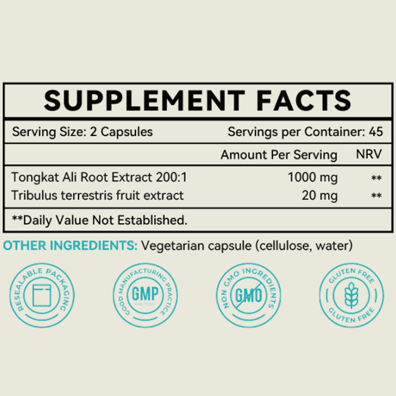Tongkat Ali Capsules Factory - Hot Selling Extract Capsules
