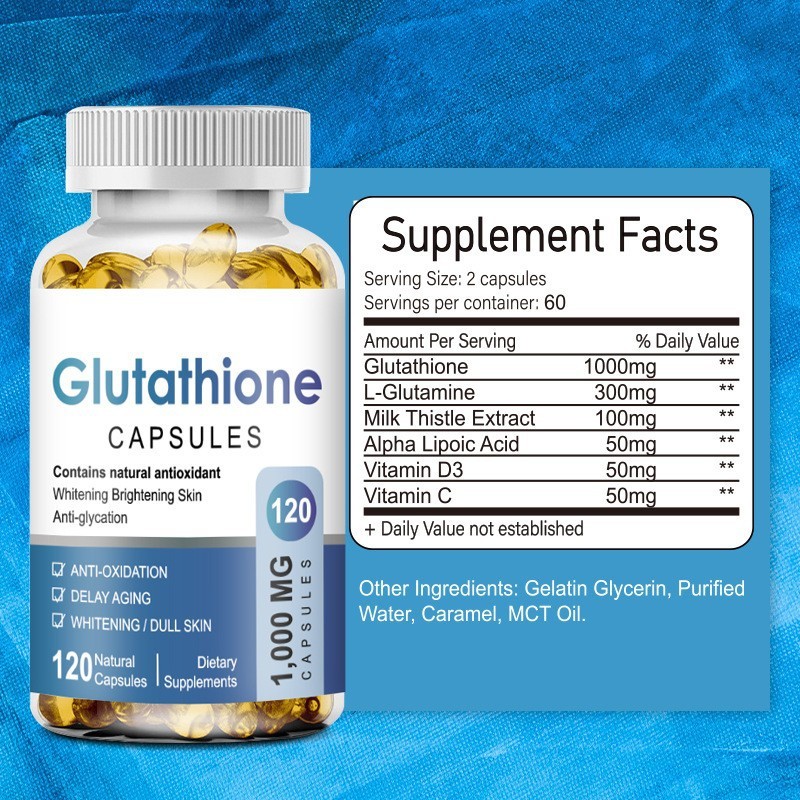 Glutathione Capsules Manufacturer - 1000mg Vitamin C Softgel