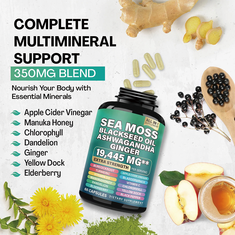 Sea Moss Capsules Manufacturer - Organic Immune Boosting Complex