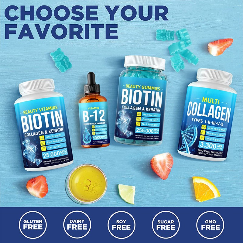 Biotin Gummies Factory - Bear Shaped Hair Skin Nails