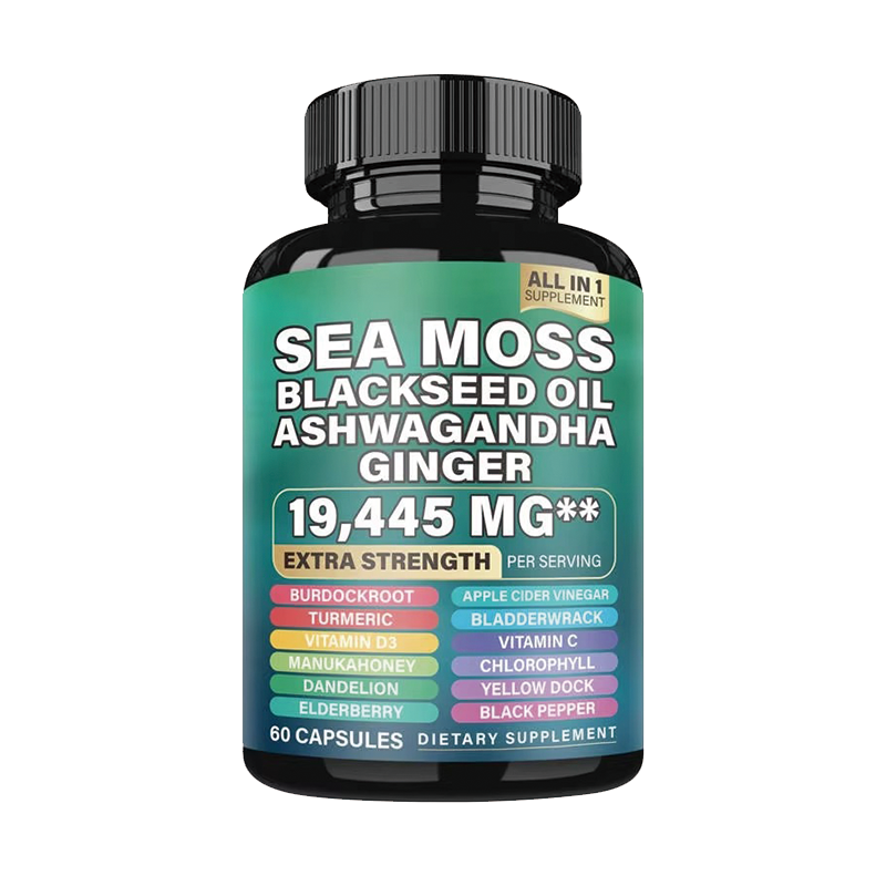 Sea Moss Capsules Factory - OEM Ginseng Turmeric Complex