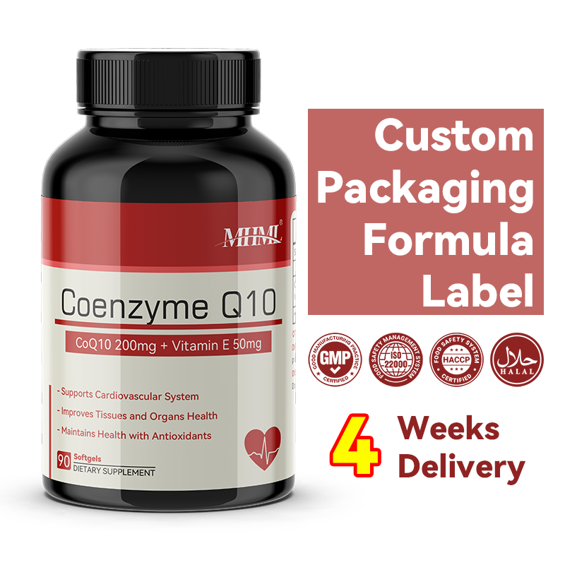 CoQ10 Softgels Factory - 200mg Vitamin E Healthcare Supplement