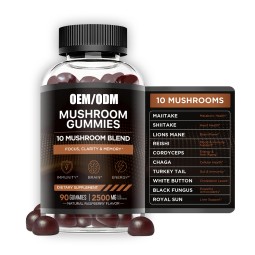 Mushroom Gummies Factory - Reishi Lions Mane Cordyceps