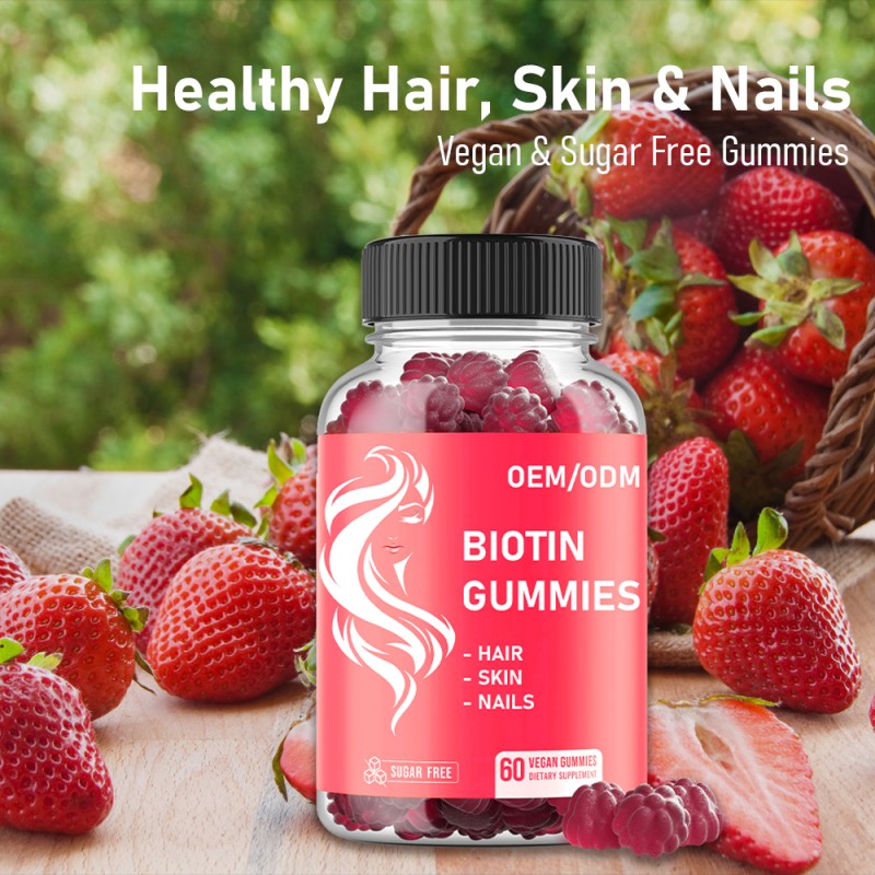 Vegan Biotin Gummies Manufacturer - Collagen Whitening Hair Loss
